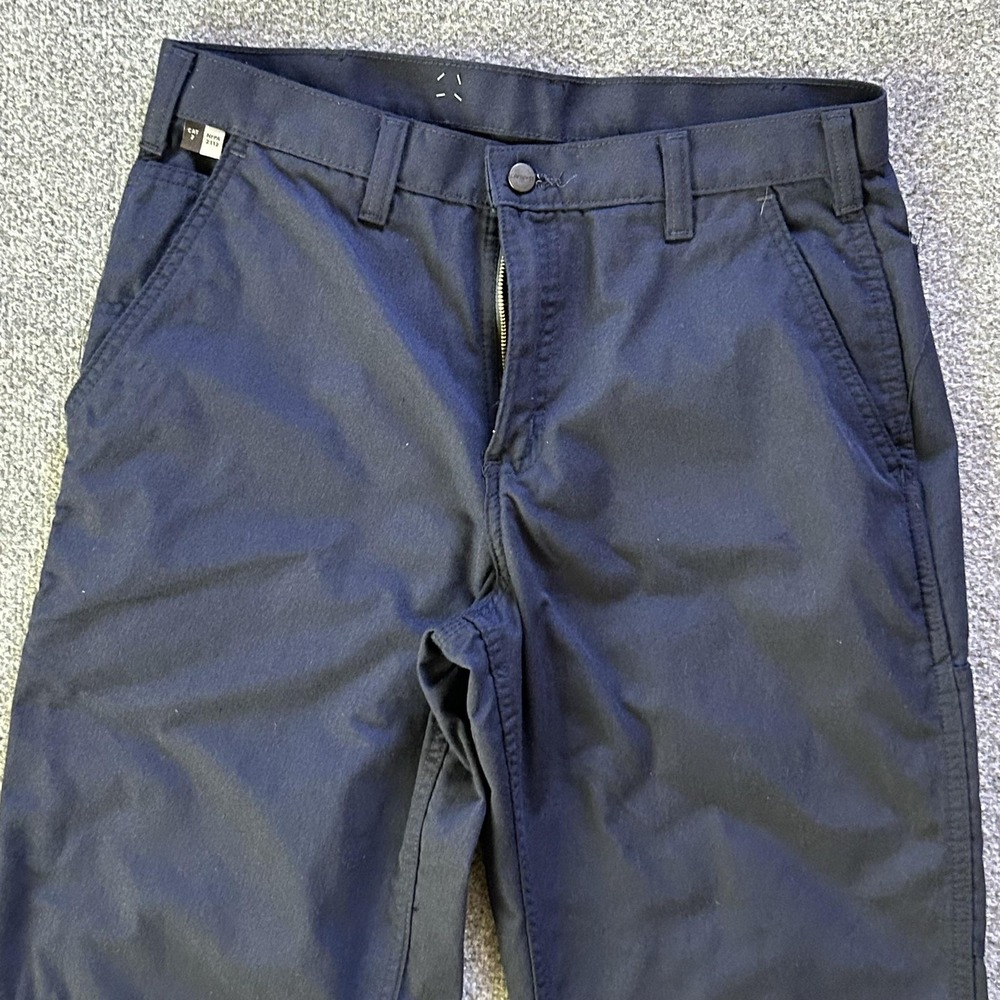 Carhartt FR Pants Mens 32x34 Navy Flame Resistant Carpenter Workwear Cargo P11 - Picture 6 of 14